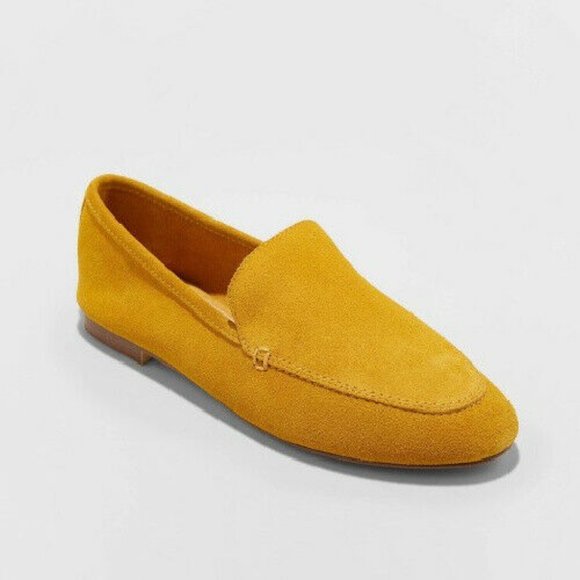 a new day Shoes - A New Day Yellow Loafers Suede Size 8.5